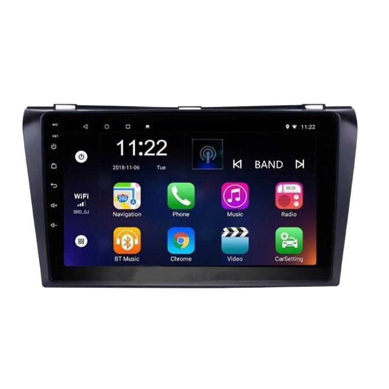 مانیتور خودرو مدل Mediabar سایز 9 اینچ مناسب برای مزدا 3 طرح قدیم مانیتور خودرو مدل Mediabar سایز 9 اینچ مناسب برای مزدا3 طرح قدیم