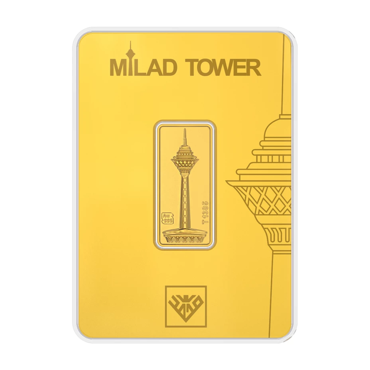 شمش طلا 5 گرم 24 عیار طلای محمد مدل برج میلاد G5 شمش طلا 5 گرم 24 عیار طلای محمد مدل برج میلاد G5