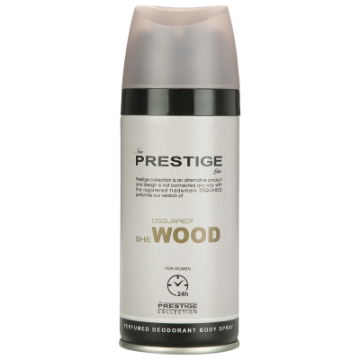 اسپری خوشبو کننده بدن زنانه پرستیژ مدل Dsquared2 She Wood حجم 150 میلی لیتر