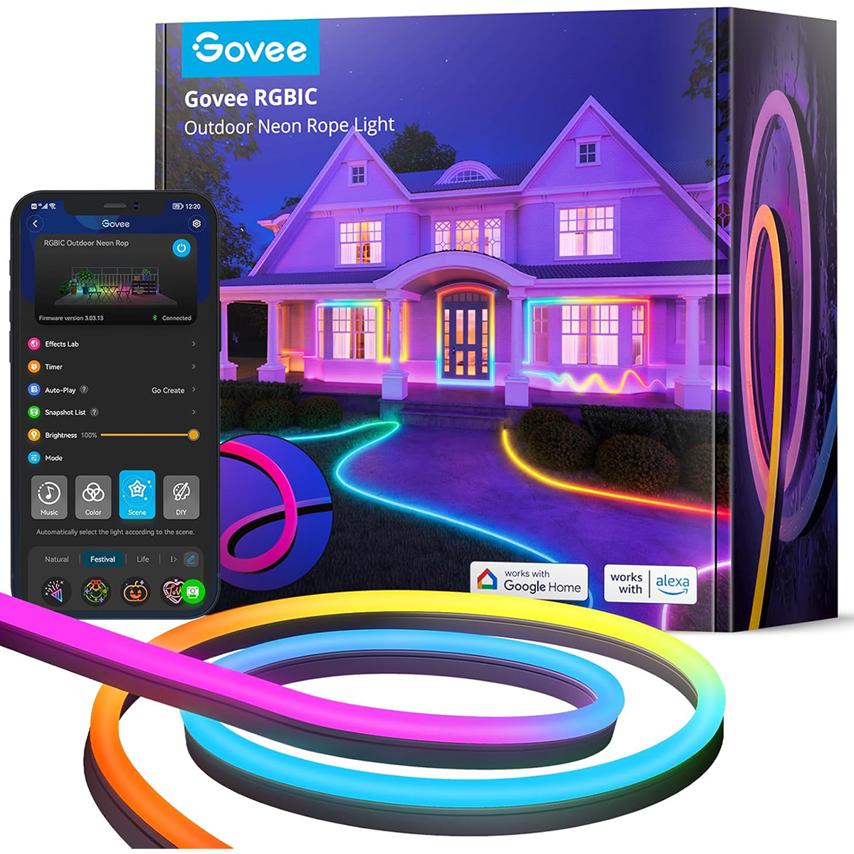 ریسه هوشمند فضای باز گووی مدل H61A8 طول 10 متر