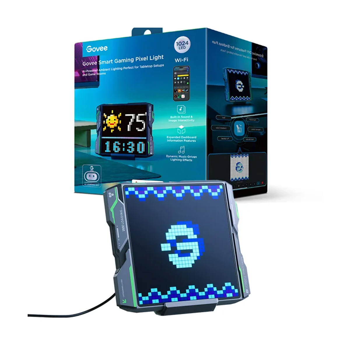 چراغ پیکسلی هوشمند گووی مدل Gaming Pixel Light H8630-small-image