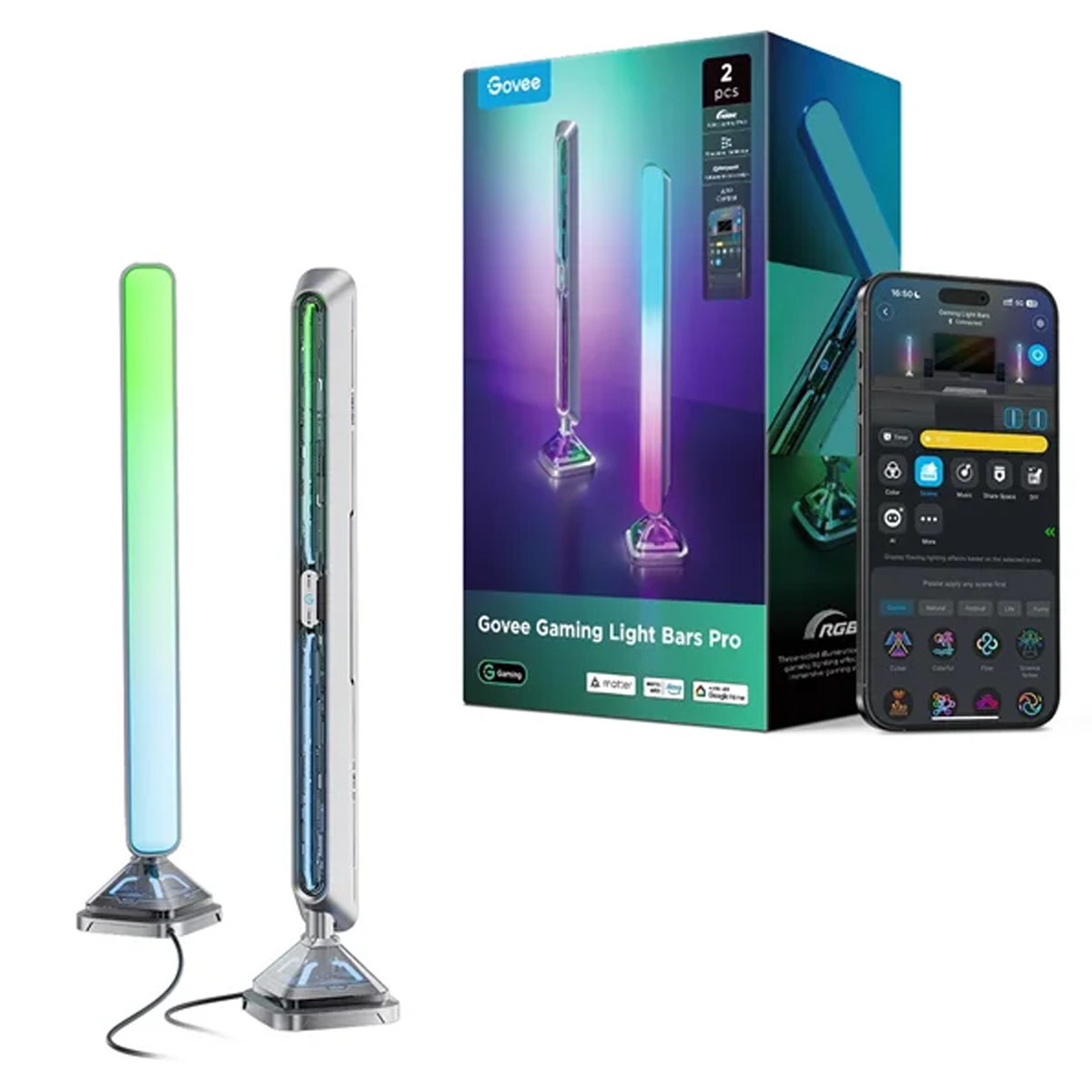 چراغ هوشمند گووی رومیزی گیمینگ مدل H8048-small-image