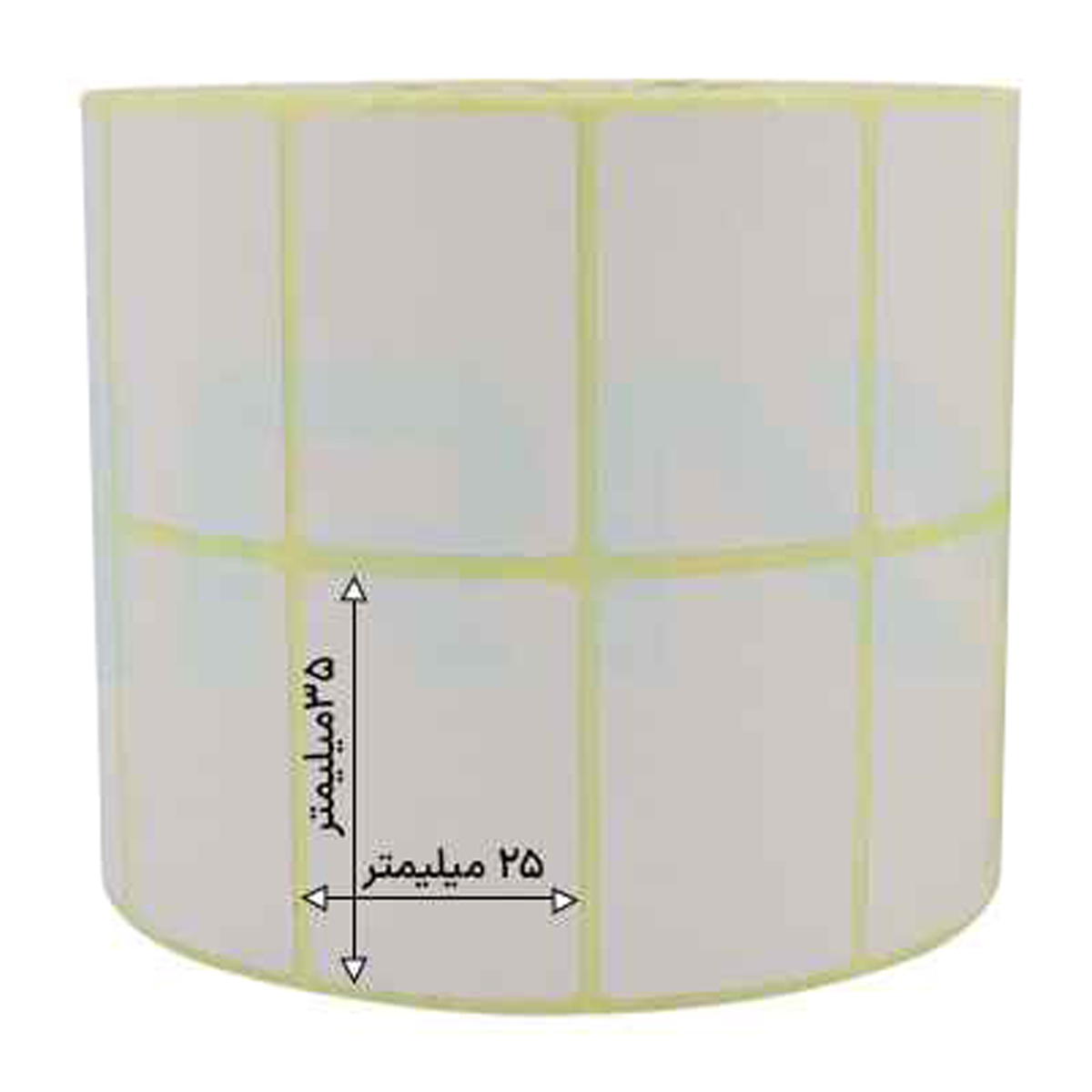 رول 4000 تایی لیبل کاغذی دو ردیفه 35x25 رول 4000 تایی لیبل کاغذی سه ردیفه 35x25-small-image