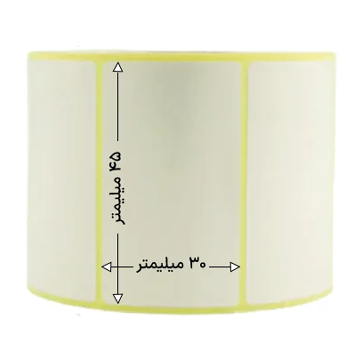 رول 1000 تایی لیبل حرارتی تک ردیفه 45x30-small-image