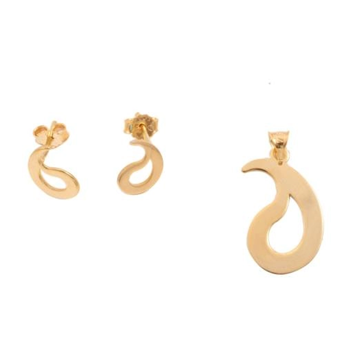 نیم ست طلا 18 عیار زنانه شمیم گلد گالری مدل SH0029