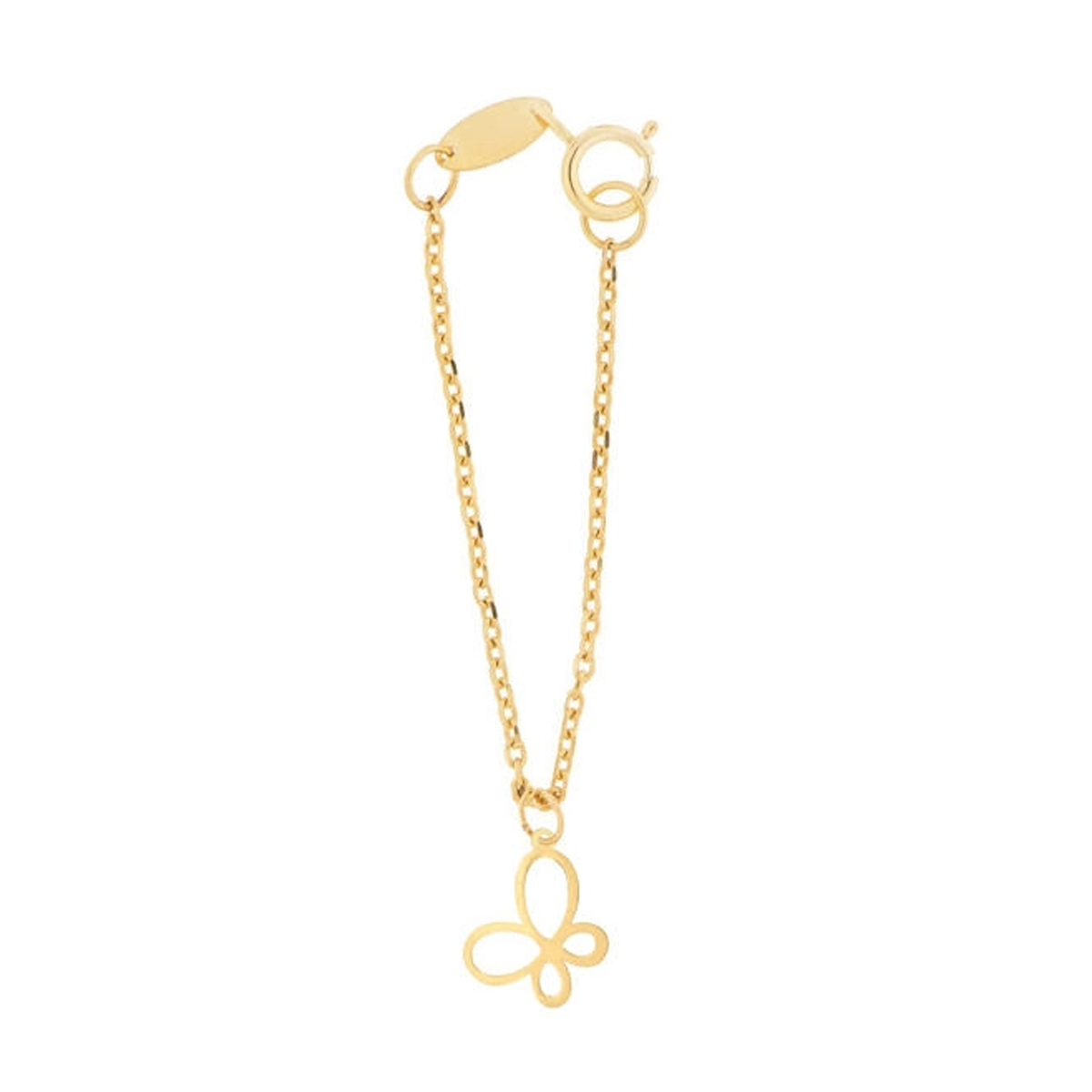 آویز ساعت طلا زنانه شمیم گلد گالری طرح پروانه کد SG542-small-image