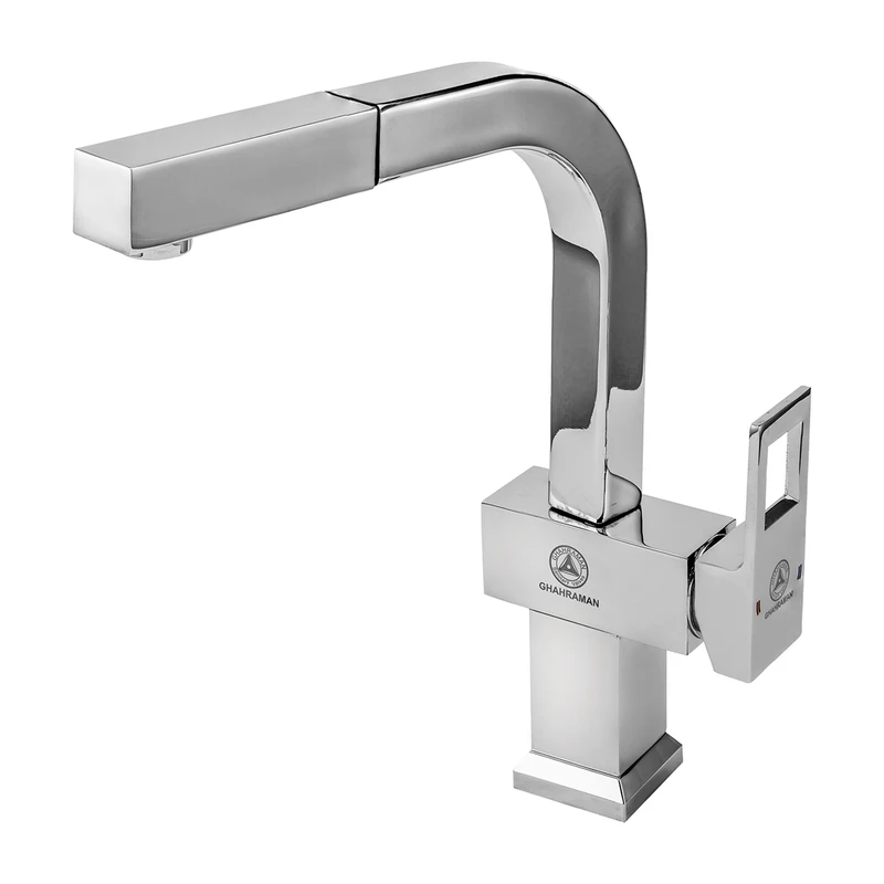 شیر آشپزخانه شیرآلات بهداشتی قهرمان مدل فلت رویال شلنگ دار شیر آشپزخانه شیرآلات بهداشتی قهرمان مدل فلت رویال شلنگ دار-small-image