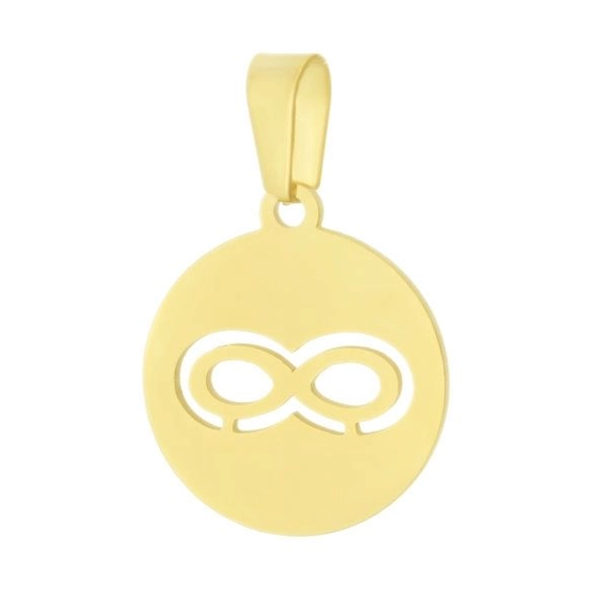 آویز طلا 18 عیار زنانه شمیم گلد گالری طرح بینهایت کد UN1496