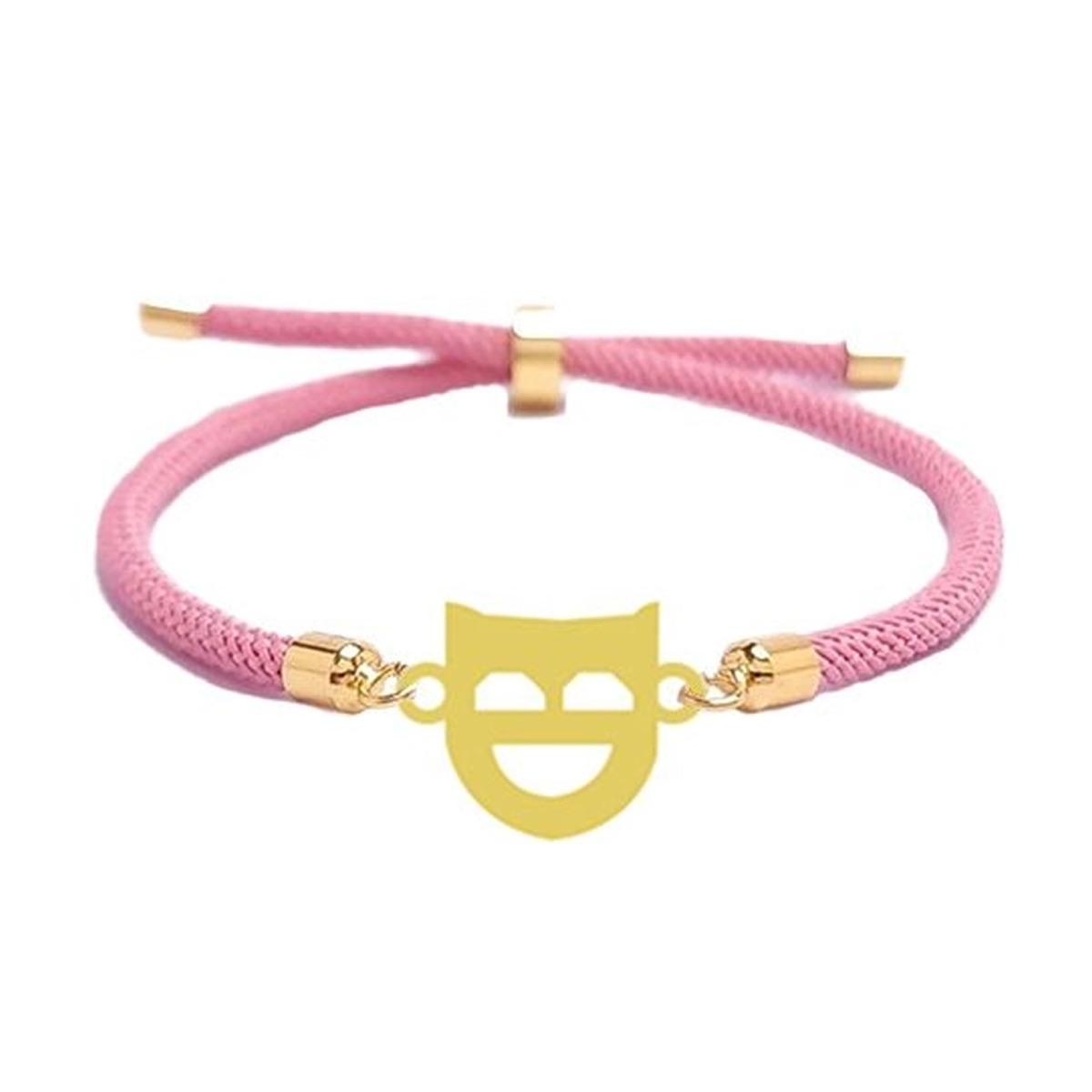 دستبند طلا زنانه شمیم گلد گالری مدل آسانسوری پلاک دار طرح ماسک دستبند طلا زنانه شمیم گلد گالری مدل آسانسوری پلاک دار طرح ماسک-small-image