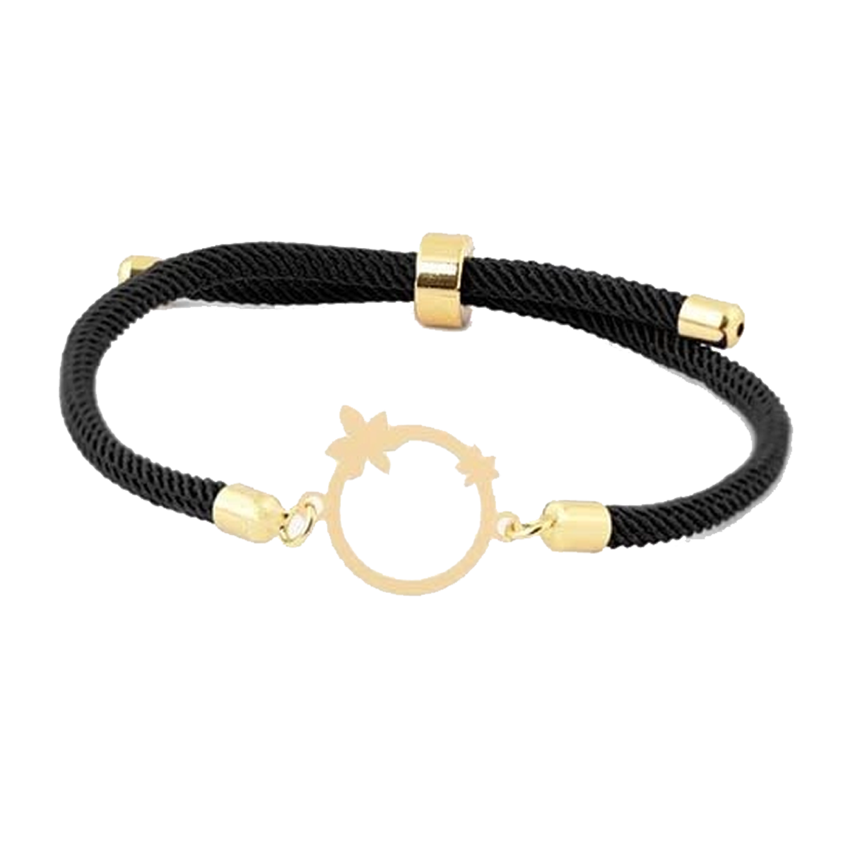 دستبند طلا زنانه شمیم گلد گالری مدل آسانسوری پلاک دار طرح گلبرگ رنگ مشکی دستبند طلا زنانه شمیم گلد گالری مدل آسانسوری پلاک دار طرح گلبرگ رنگ مشکی