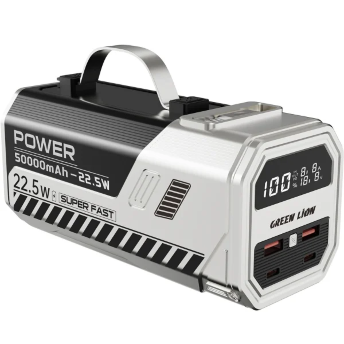 پاوربانک گرین لاین مدل Power Max GNPWM50PB2SL ظرفیت 50000 میلی آمپر ساعت
