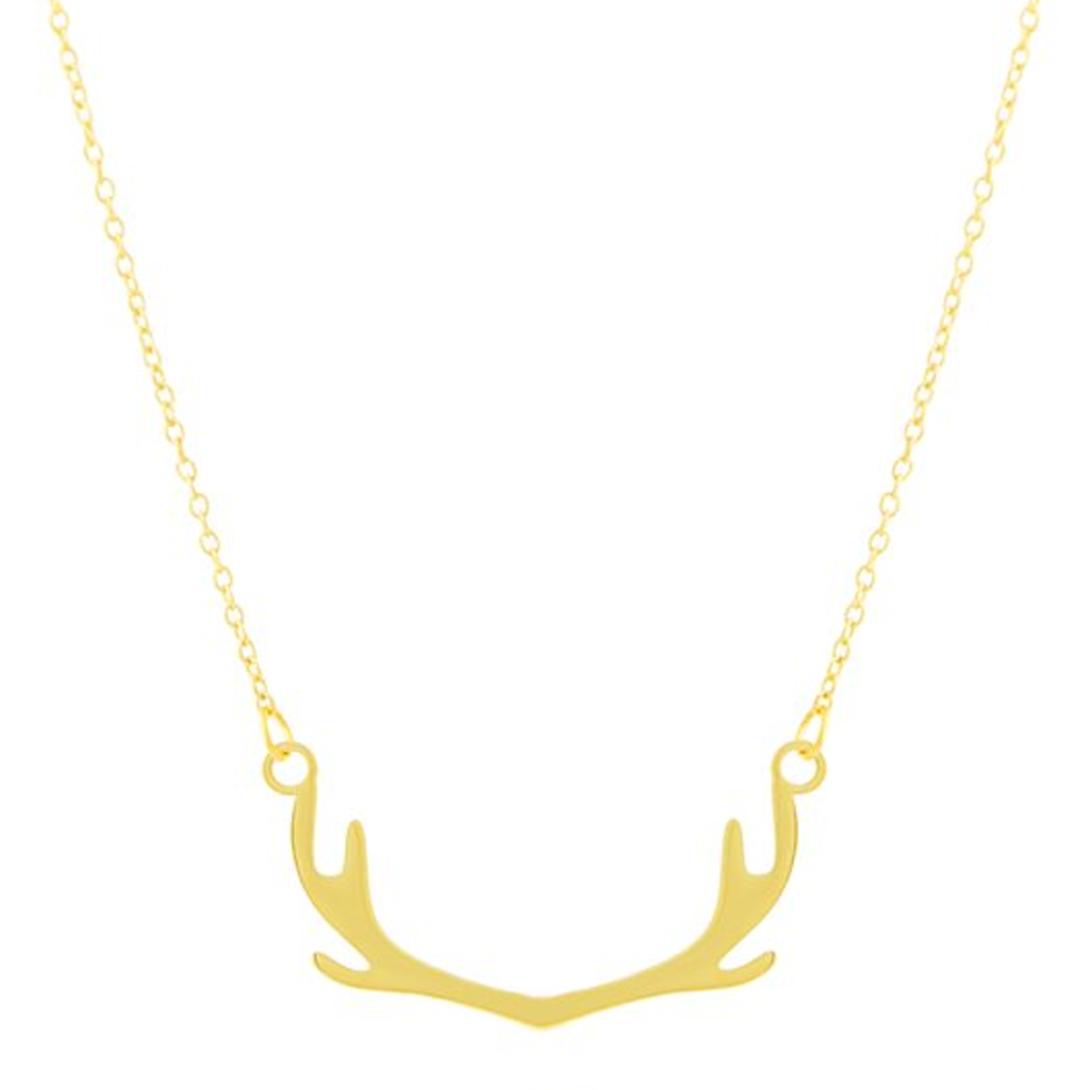 گردنبند طلا 18 عیار زنانه مدل شاخ گوزن کد NC917