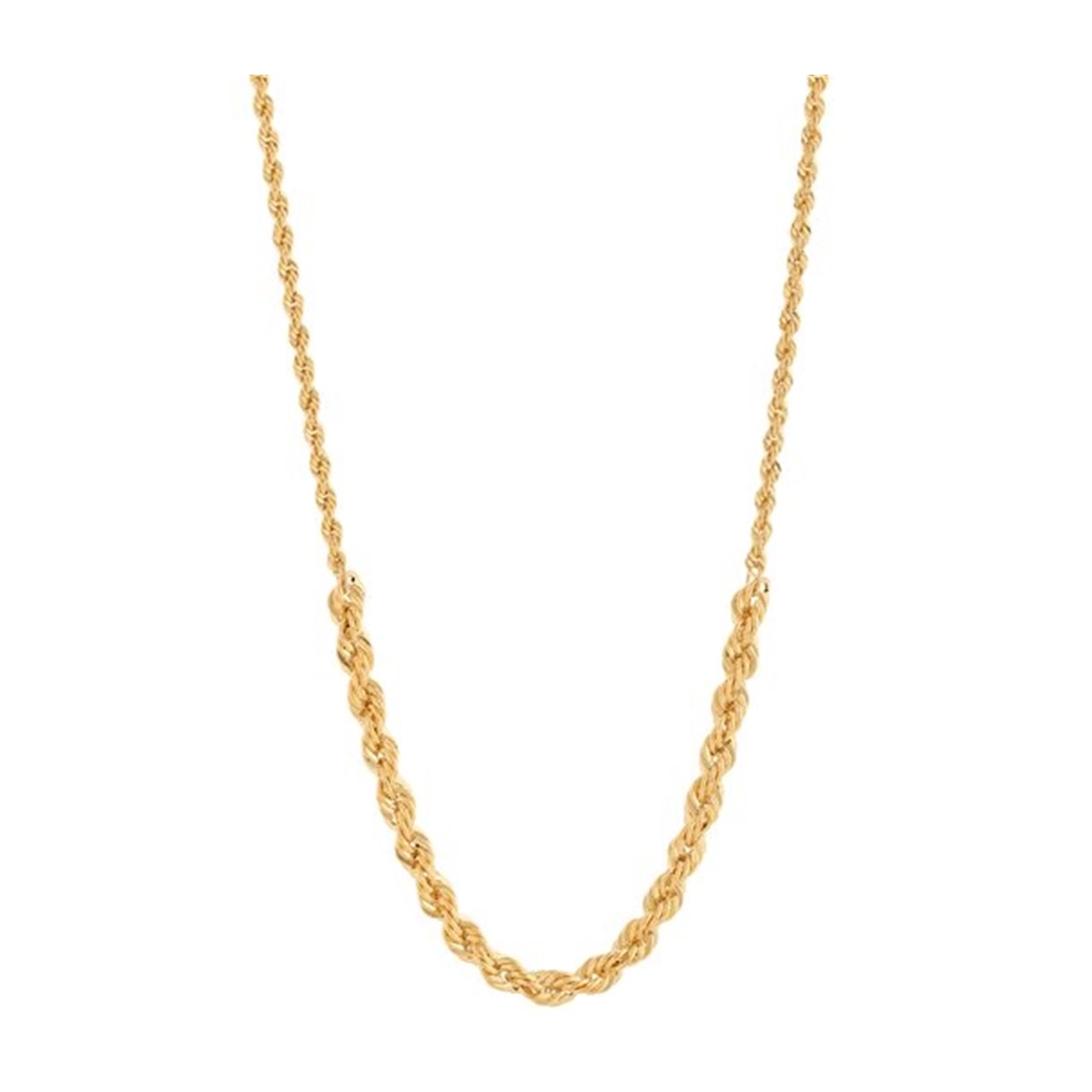 گردنبند طلا 18 عیار زنانه مدل طنابی کونیک ظریف کد NC3244