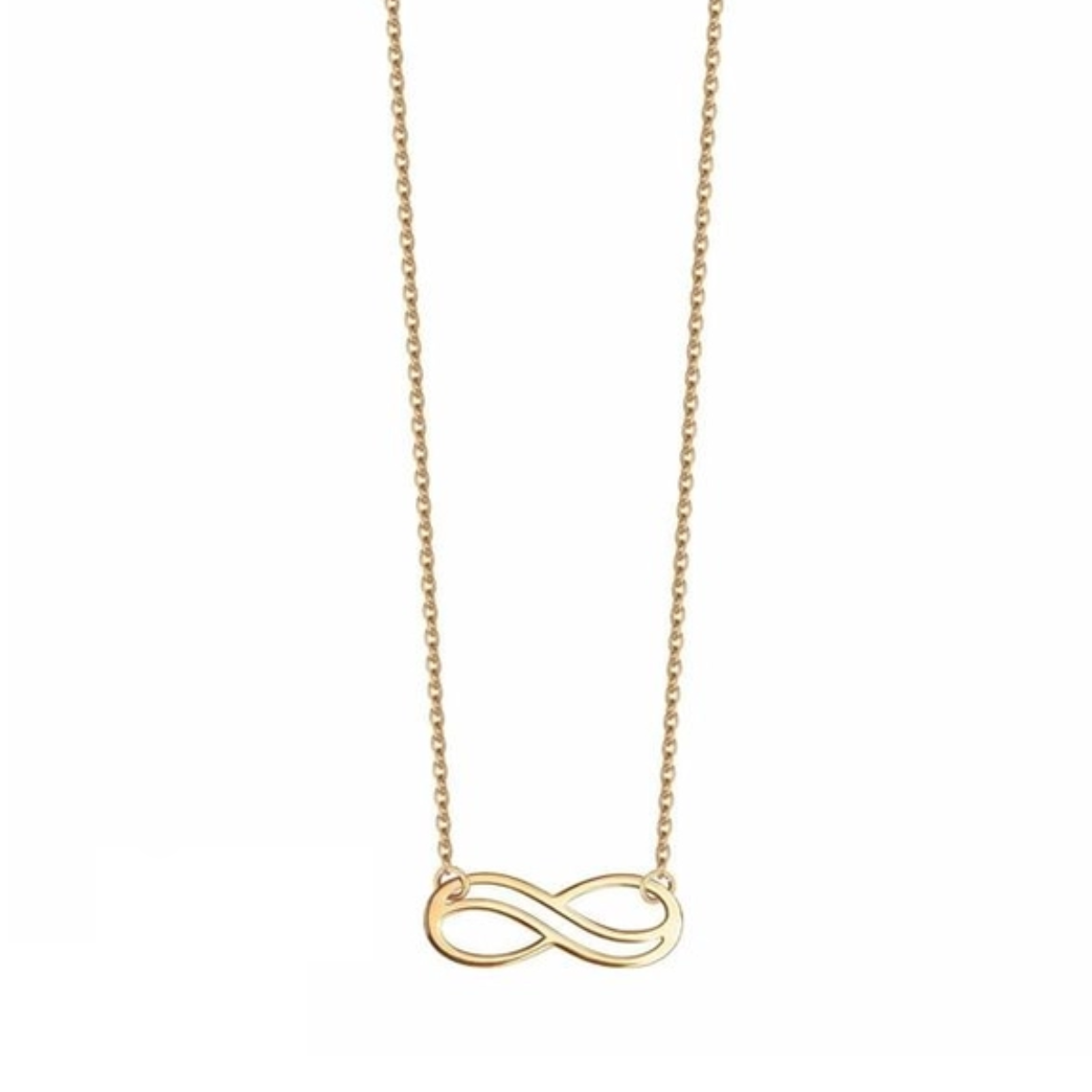 گردنبند طلا 18 عیار زنانه شمیم گلد گالری مدل بی نهایت