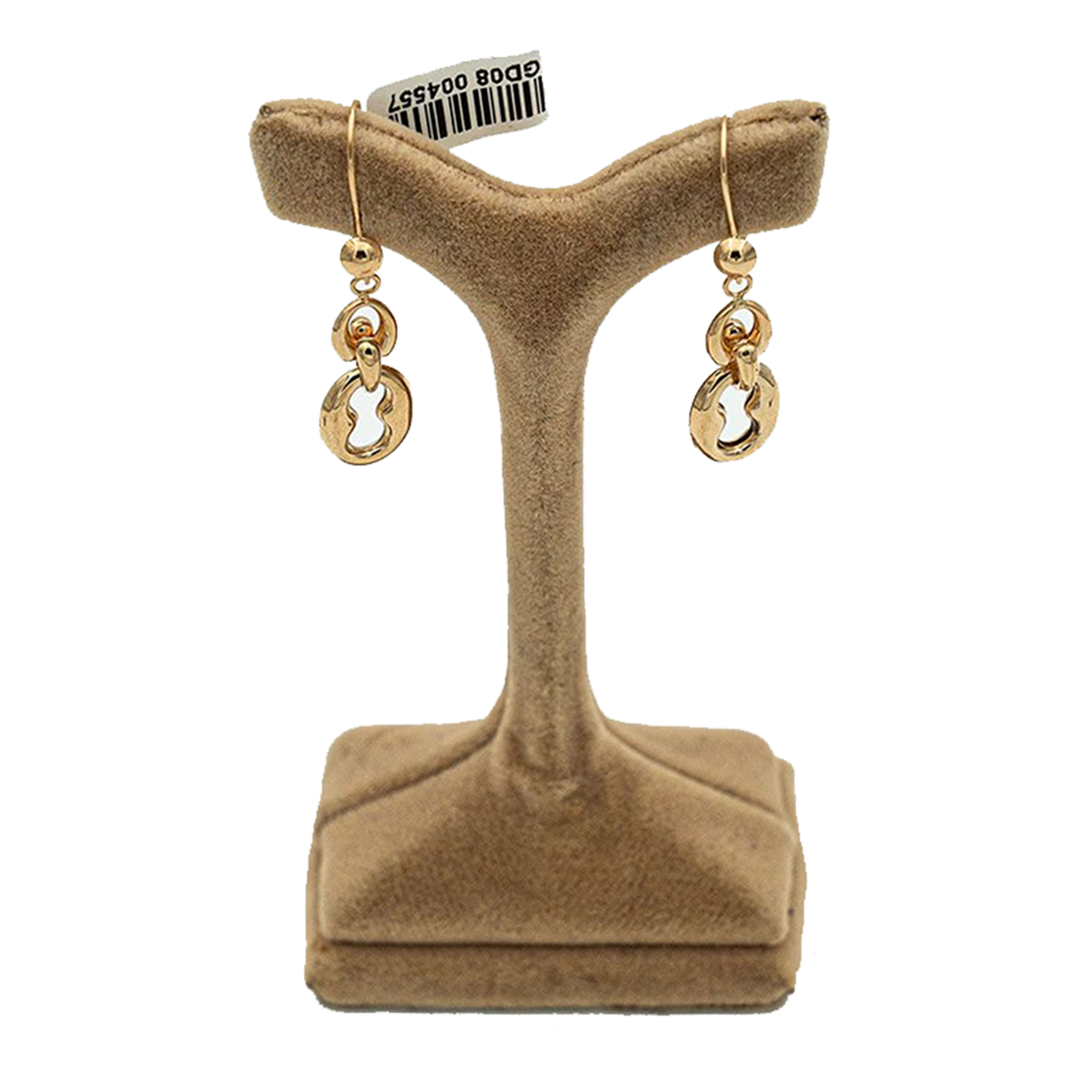 گوشواره طلا زنانه مدل هندسی کد 4557 گوشواره طلا زنانه مدل هندسی کد 4557