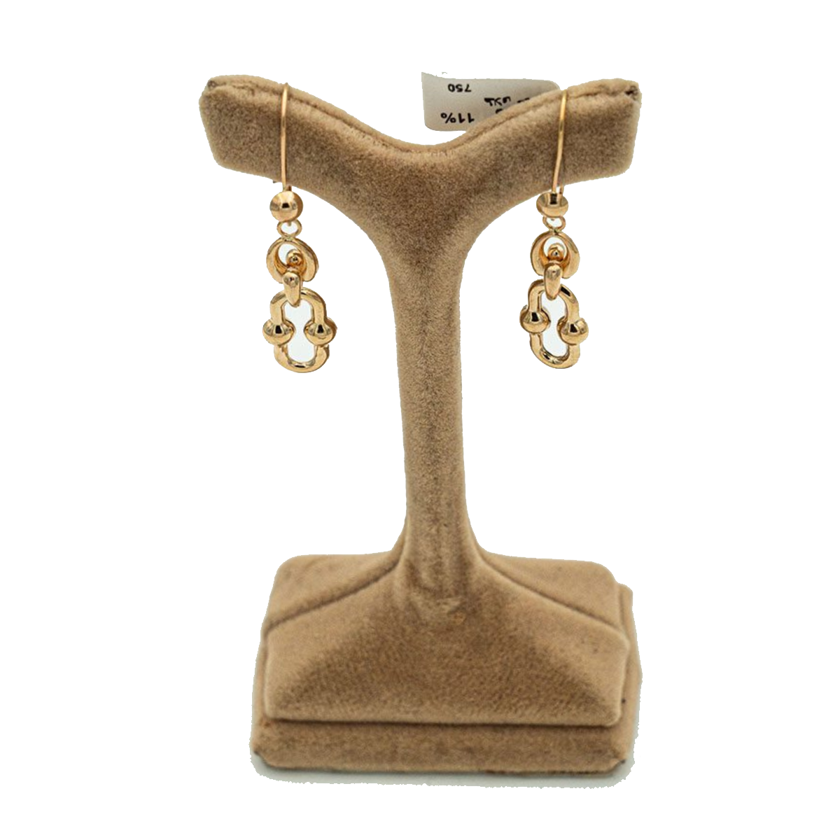 گوشواره طلا زنانه مدل هندسی کد 4561