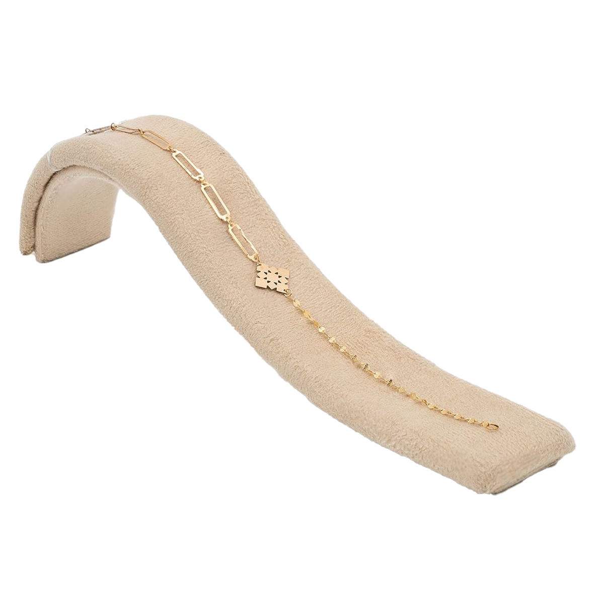 دستبند طلا زنانه گالری طلا عرفان مدل لیزری کد 4604