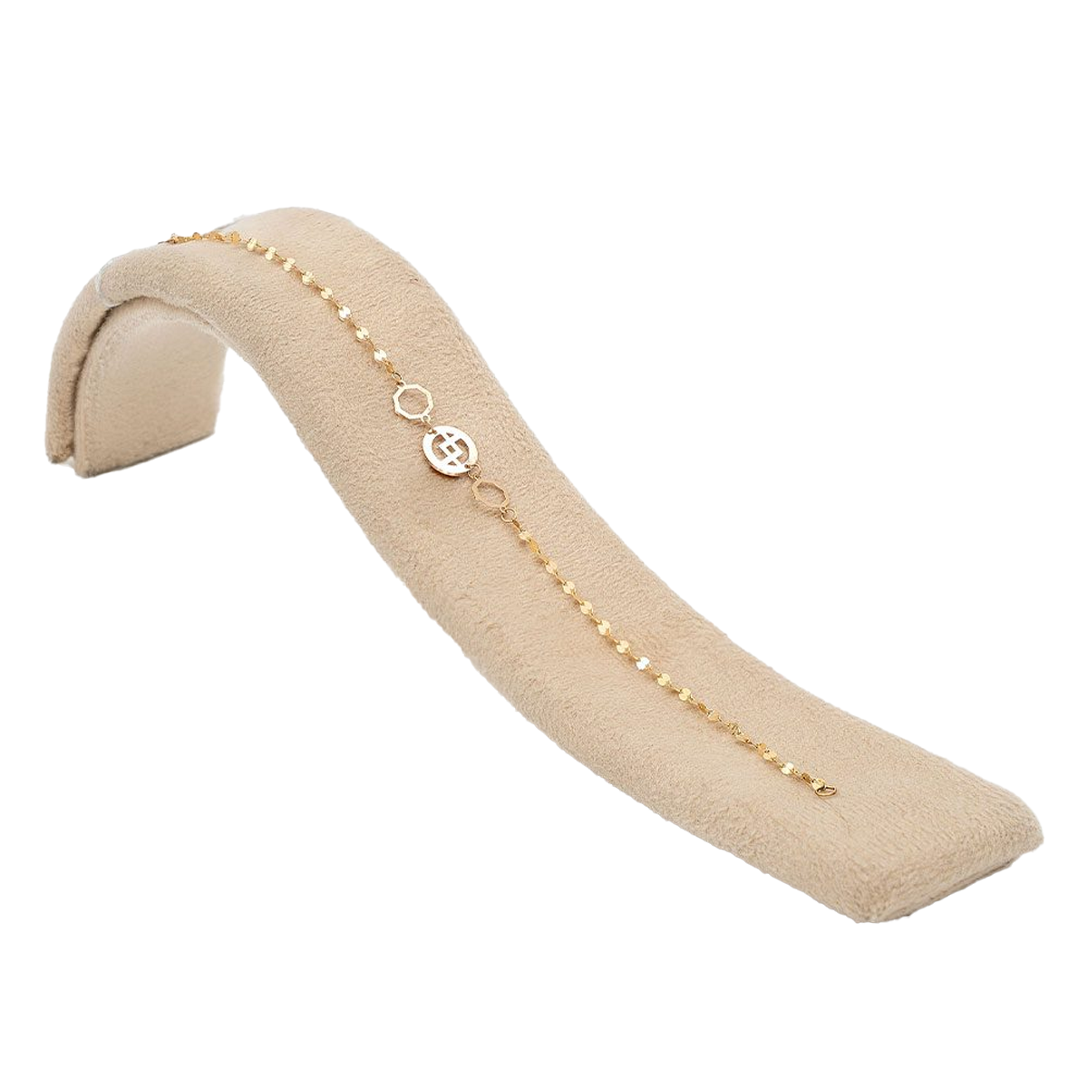 دستبند طلا زنانه گالری طلا عرفان مدل لیزری کد 4619