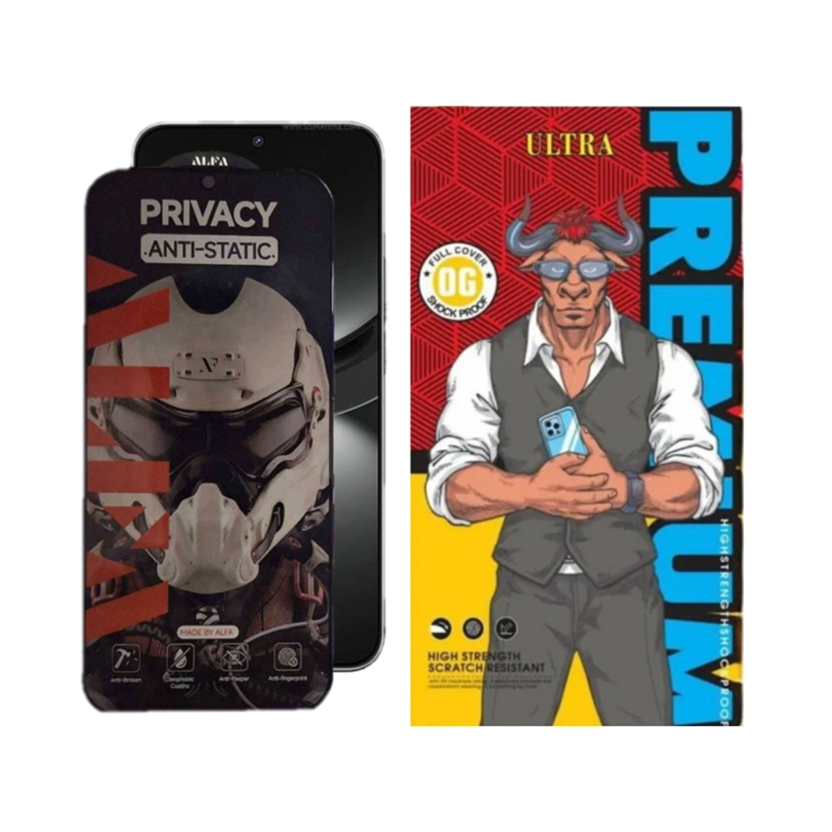 محافظ صفحه نمایش گوشی شیائومی Redmi Note 13 Pro 5G اولترا مدل Alpha privacy