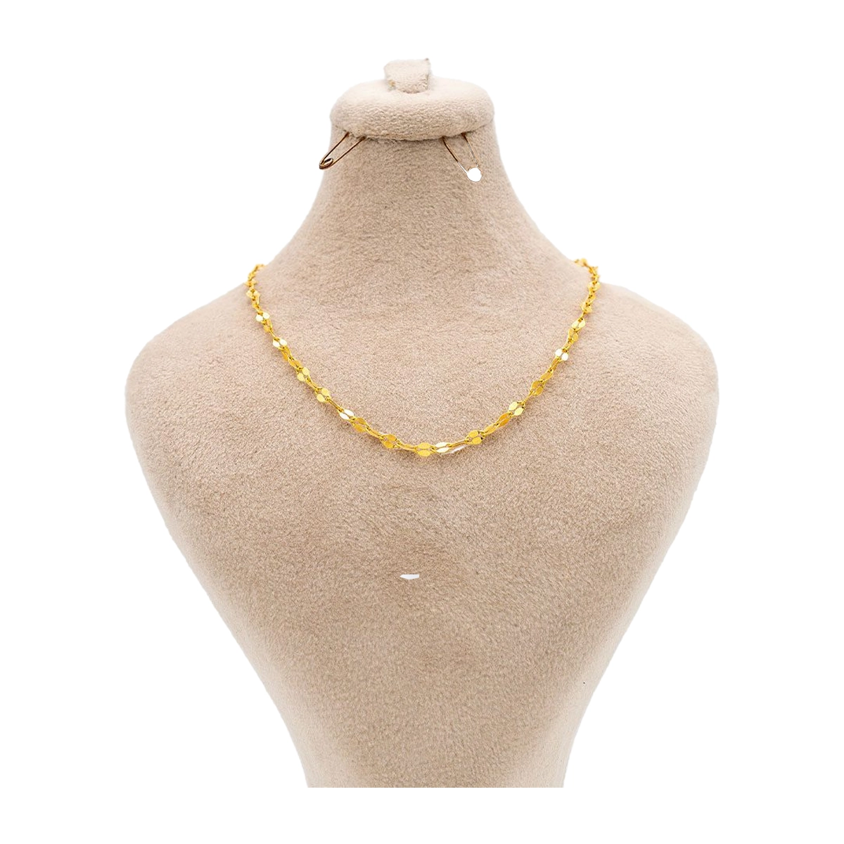 زنجیر طلا زنانه گالری طلا عرفان مدل استار طول 45 سانتی متر