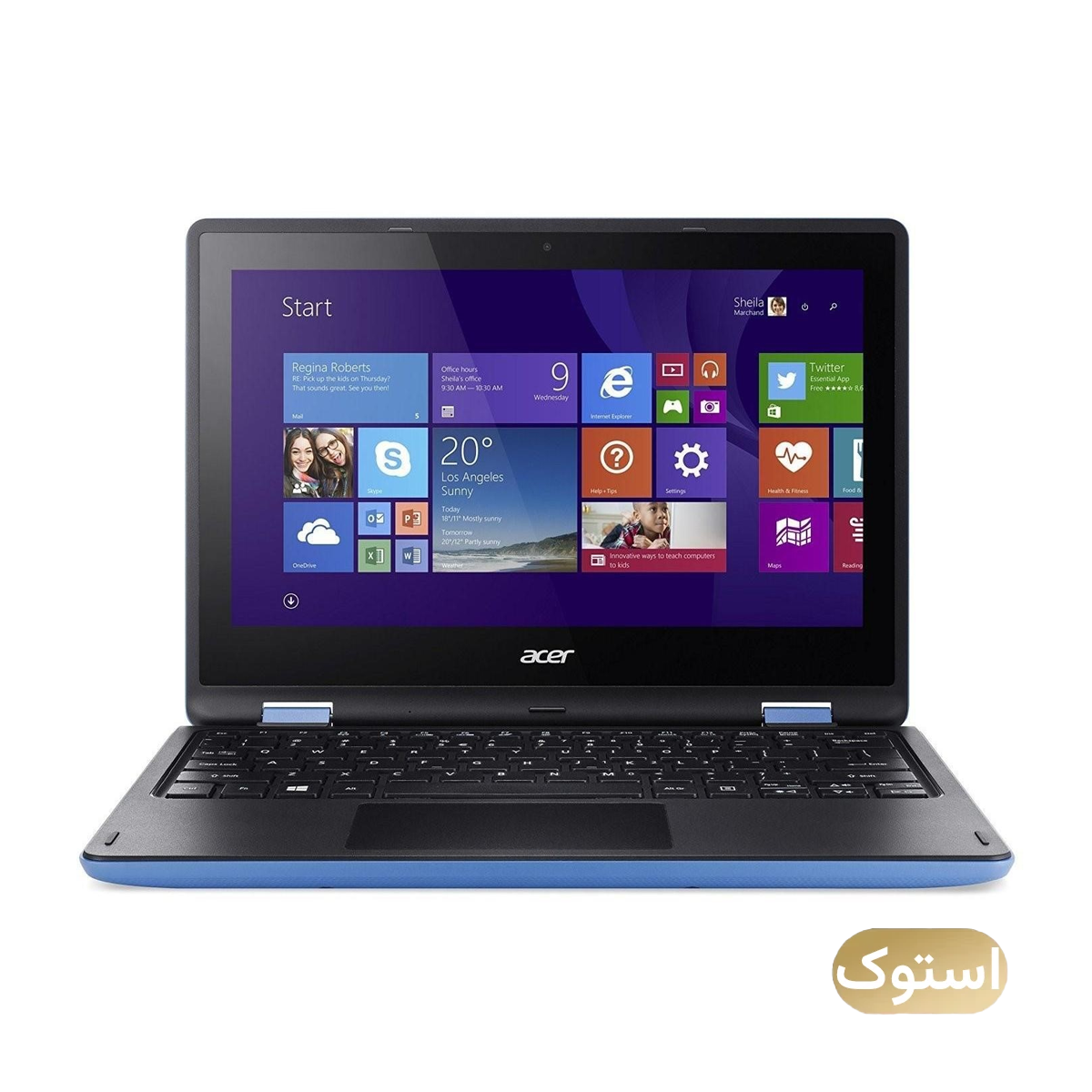 لپ تاپ استوک Used - ایسر 13 اینچی مدل Aspire spin 13 celeron 3050 4GB 32GB - آبی