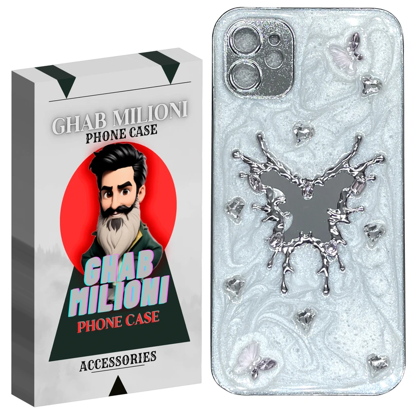 کاور گوشی اپل IPHONE 11 قاب میلیونی مدل AYNEH-TV76