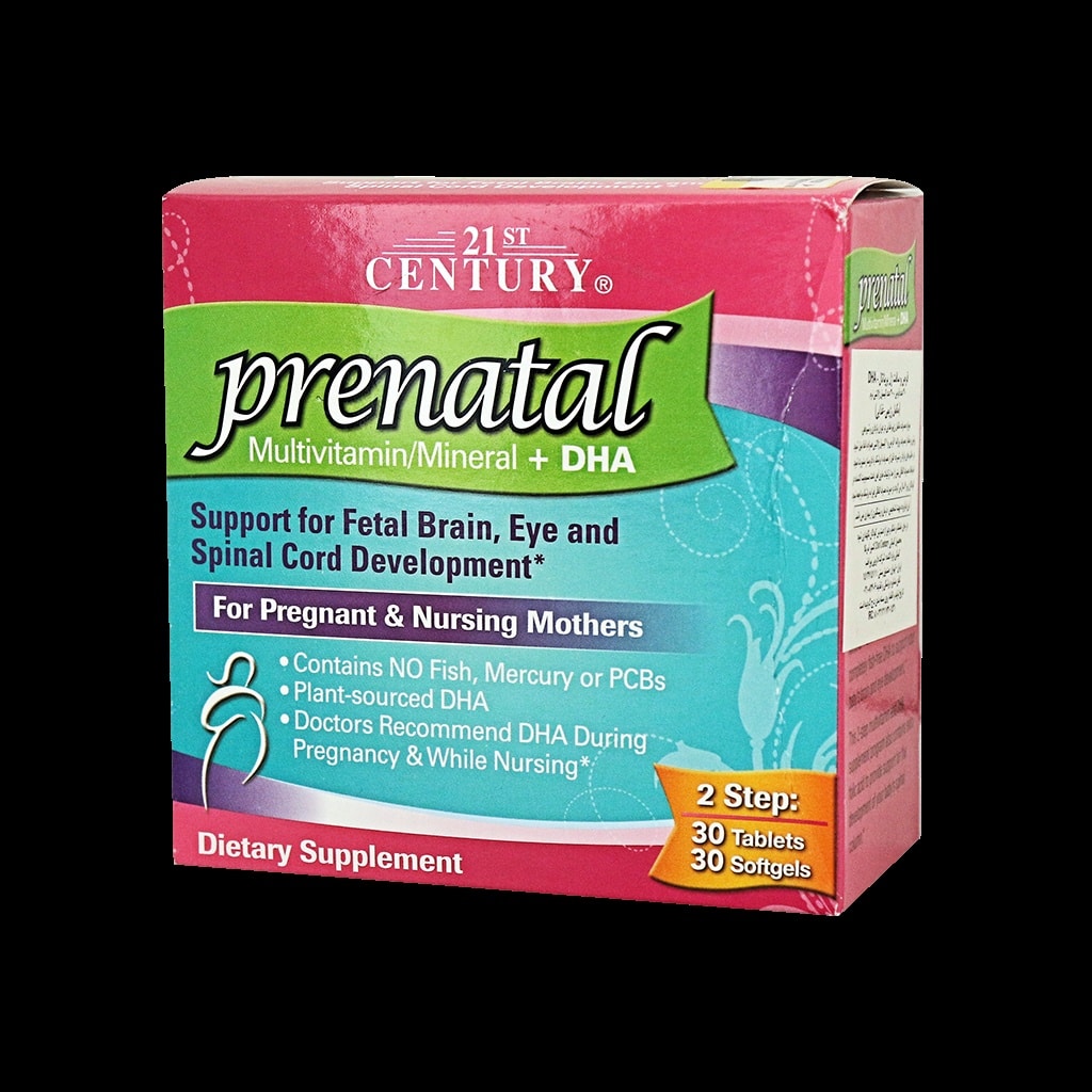 قرص و سافت ژل پریناتال مولتی ویتامین مینرال + دی اچ ای 21 سنتری
