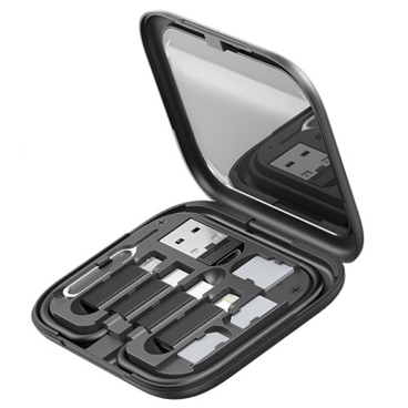 مبدل USB / MicroUSB / Lightning / Type-C و پایه نگهدارنده هیسکا مدل HR-01