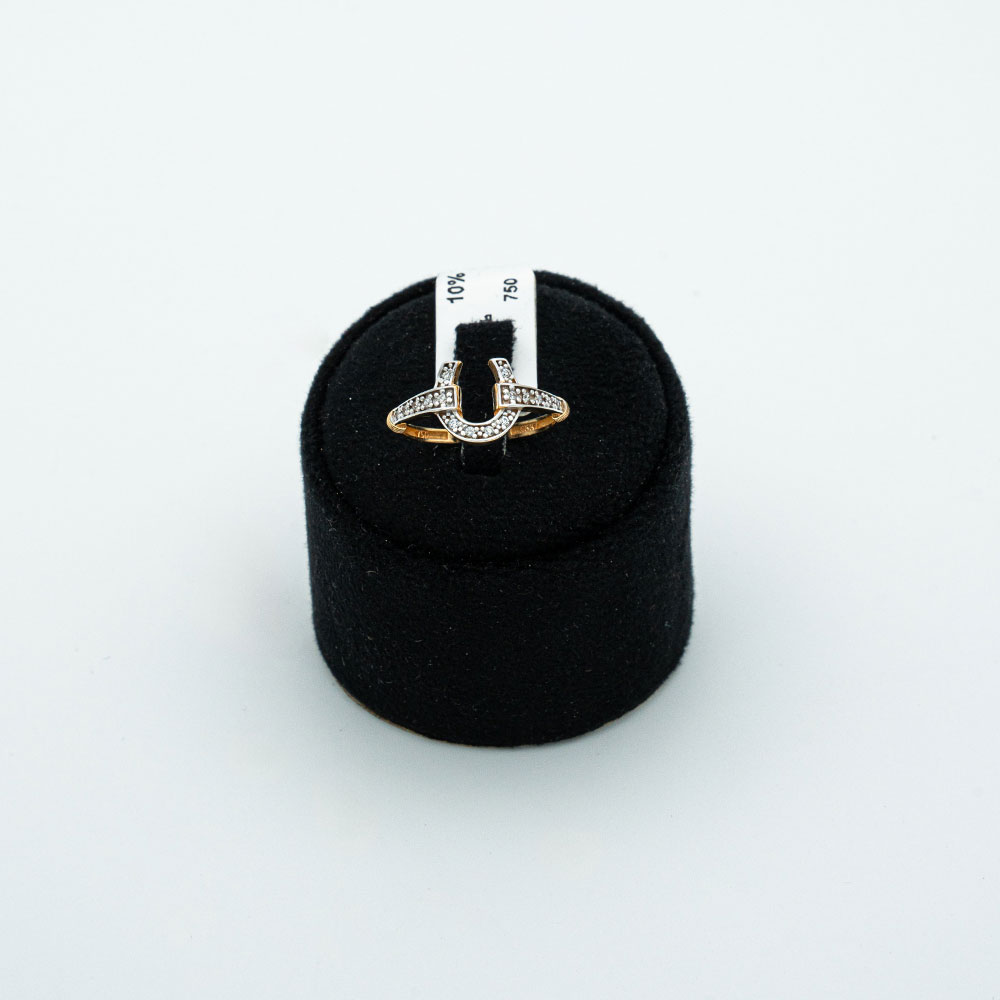 انگشتر طلا 18 عیار گالری طلا عرفان زنانه کد 827