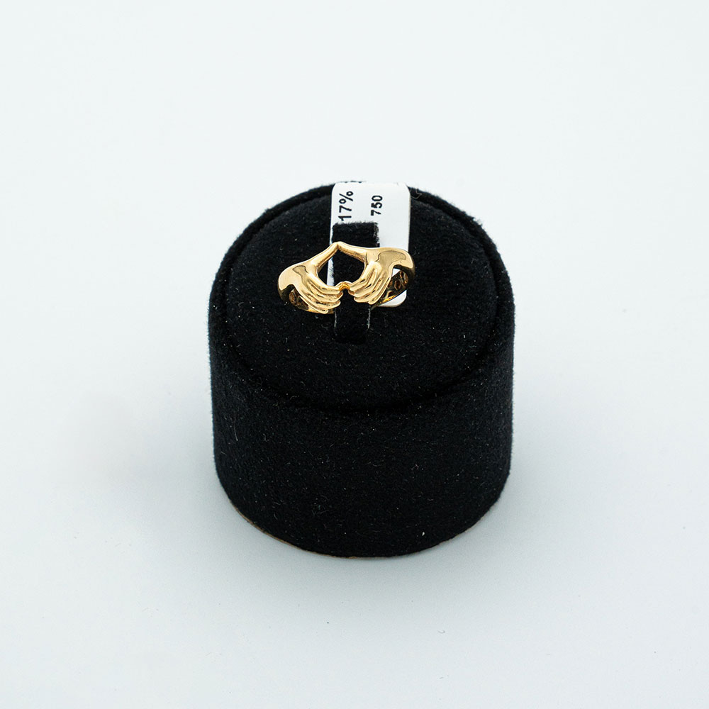 انگشتر طلا زنانه 18 عیار گالری طلا عرفان مینیمال اغوش کد 311