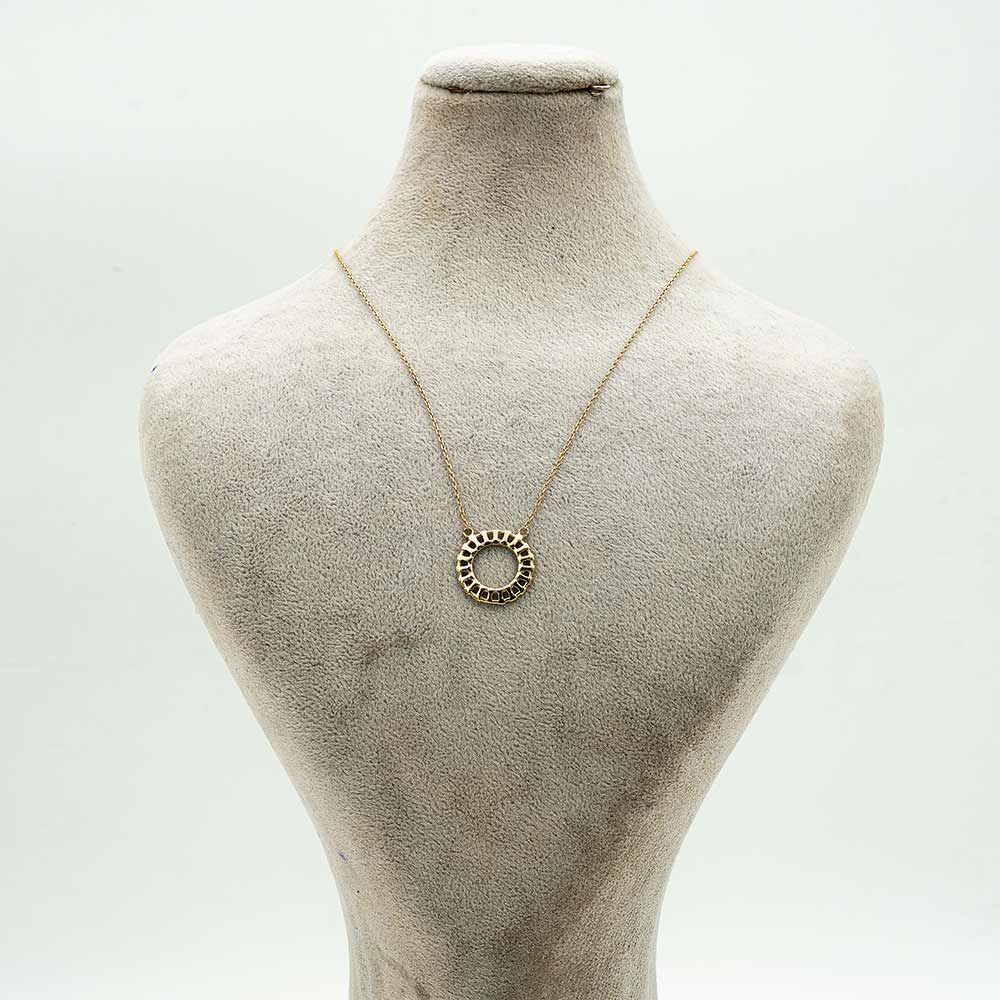 گردنبند طلا 18 عیار زنانه مدل مینیمال کد4653