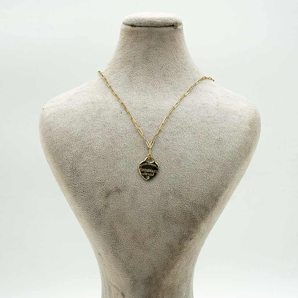 گردنبند طلا 18 عیار زنانه مدل تیفانی کد4640