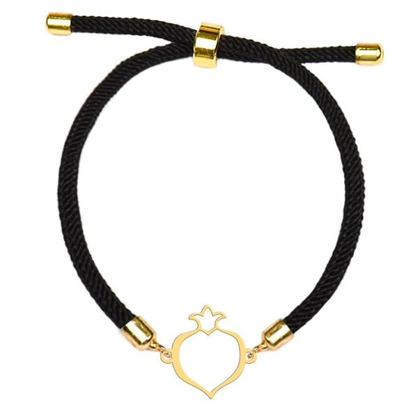 دستبند طلا 18 عیار دخترانه شمیم گلد گالری مدل انار دستبند طلا 18 عیار دخترانه شمیم گلد گالری مدل انار