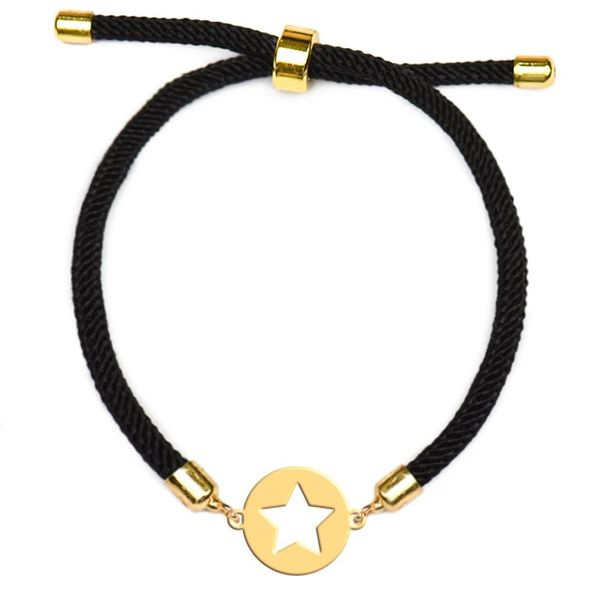 دستبند طلا 18 عیار دخترانه شمیم گلد گالری مدل ستاره دستبند طلا 18 عیار دخترانه شمیم گلد گالری مدل ستاره