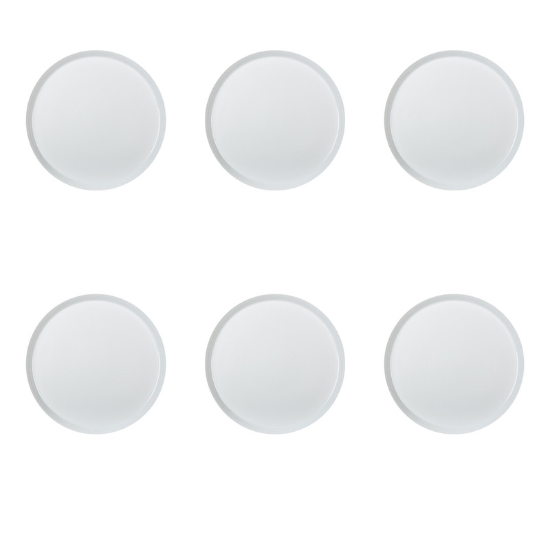 بشقاب زی مدل فرم اس سایز 12 سفید درجه عالی بسته شش عددی