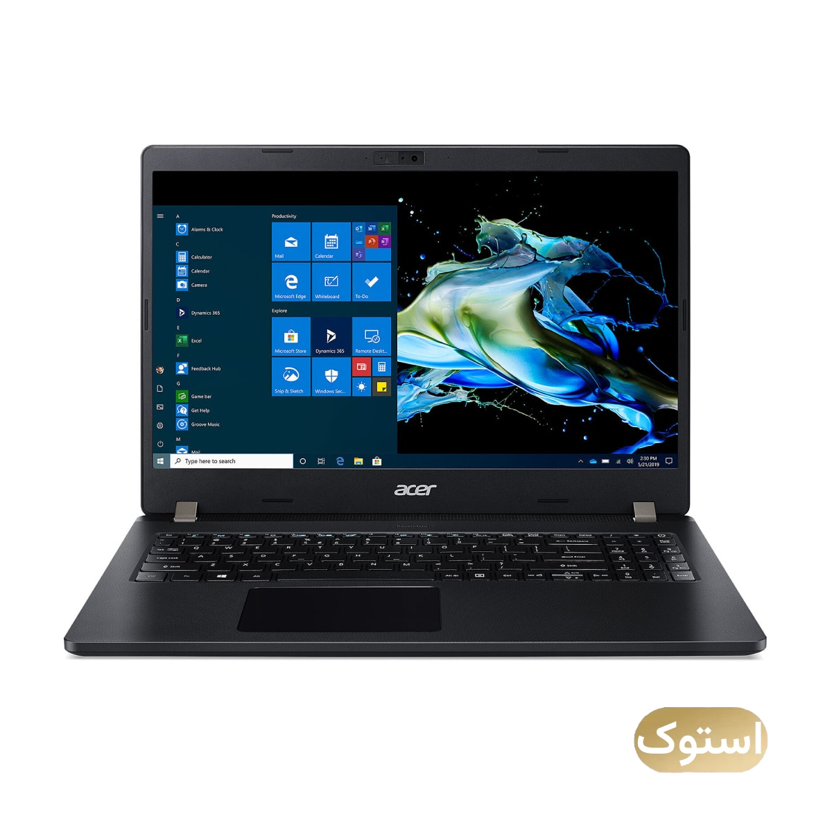 لپ تاپ استوک USED - ایسر 15.6 اینچی مدل TRAVEL MATE i5 10210U 8GB 256GB - مشکی