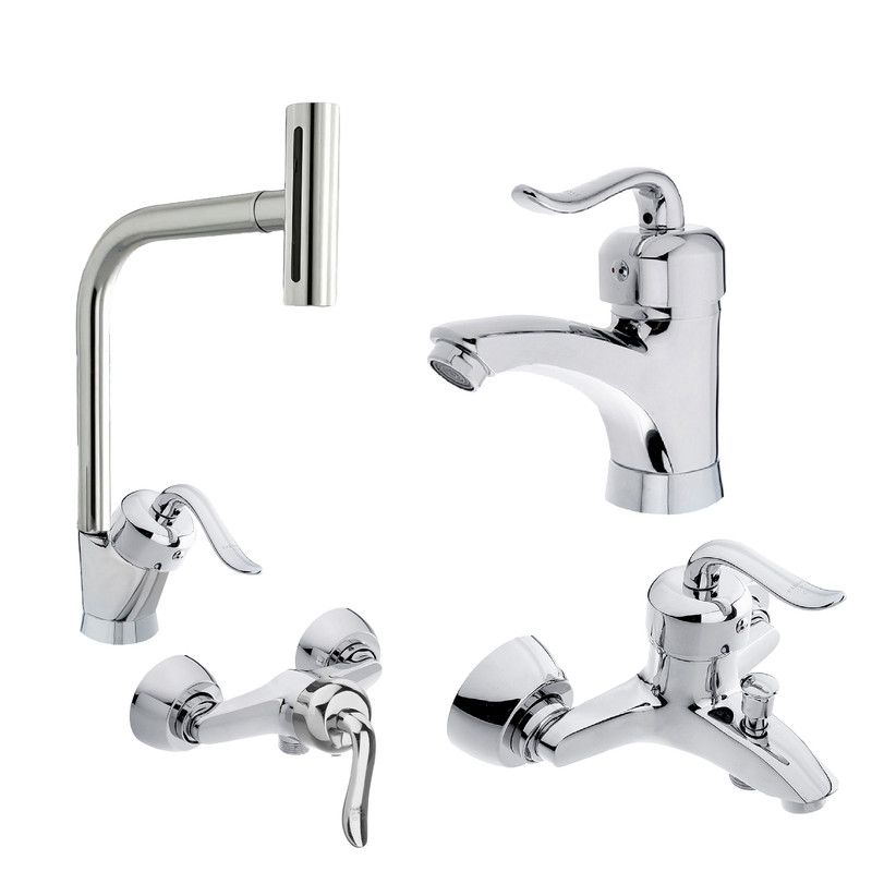 ست شیرآلات توفیق مدل آبشاری قجری مجموعه 4 عددی