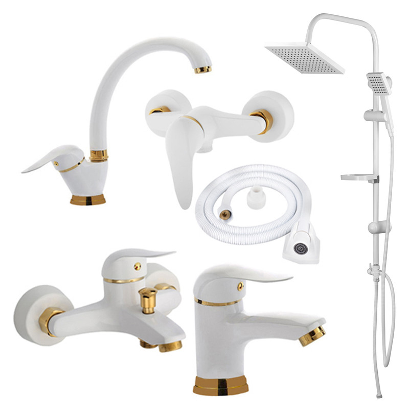 ست شیرآلات شیرالات بهداشتی و ساختمانی توفیق مدل اوج مجموعه 6 عددی