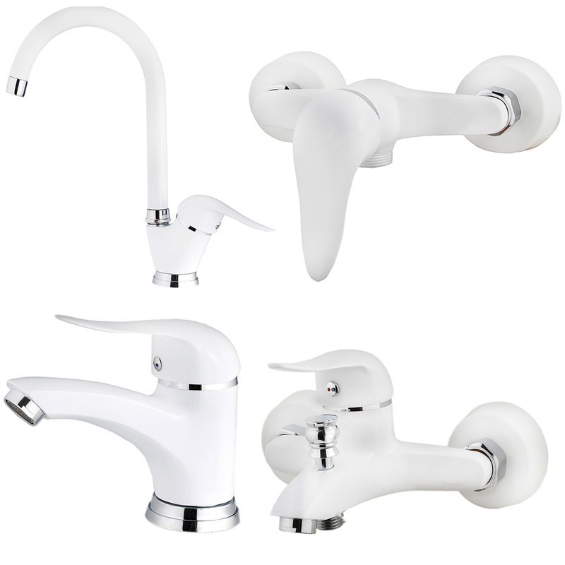 ست شیرالات شیرآلات بهداشتی و ساختمانی توفیق مدل اوج پلاس مجموعه 4 عددی