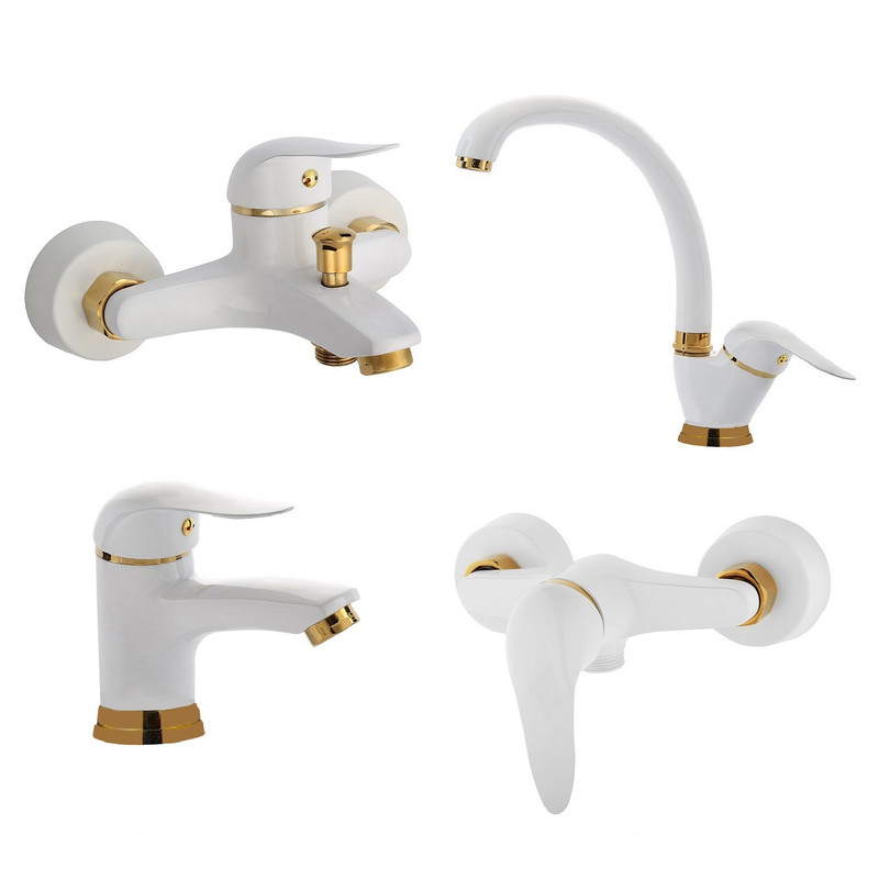 ست شیرآلات شیراات بهداشتی و ساختمانی توفیق مدل اوج مجموعه 4 عددی