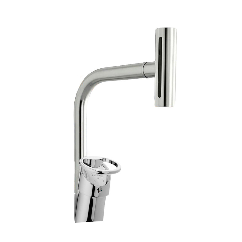 شیر ظرفشویی شیرآلات بهداشتی و ساختمانی توفیق مدل النگویی آبشاری چهارحالته