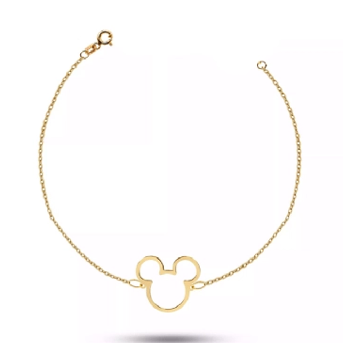 دستبند طلا 18 عیار زنانه اپال گلد مدل میکی موس دستبند طلا 18 عیار زنانه اپال گلد مدل میکی موس-small-image