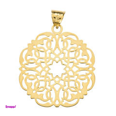 آویز گردنبند طلا 18 عیار شمیم گلد گالری کد DG019