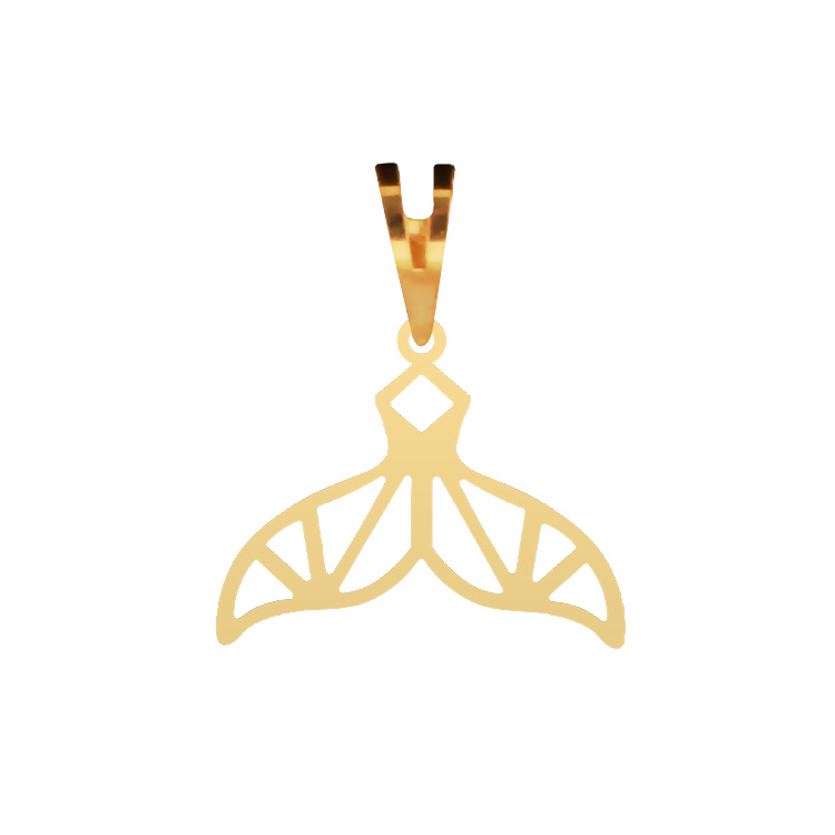 آویز گردنبند طلا 750 عیار شمیم گلد گالری کد وال کد P-129