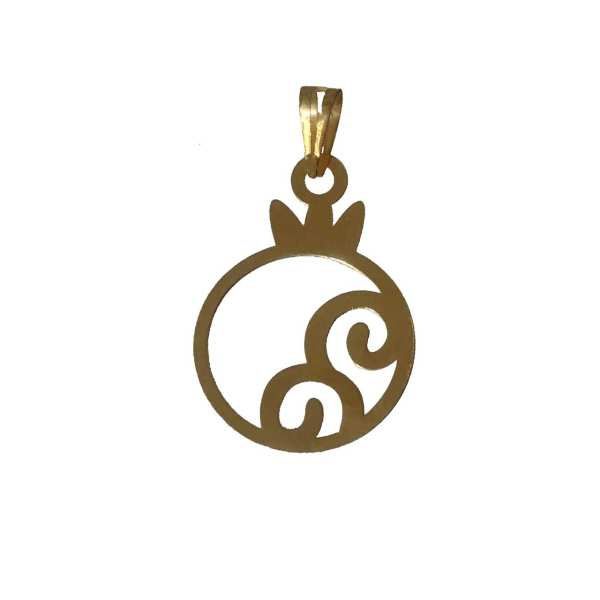 آویز گردنبند طلا 18 عیار شمیم گلد گالری مدل انار P16