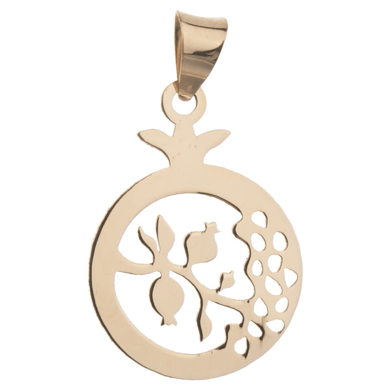 آویز گردنبند طلا 18عیار شمیم گلد گالری مدل dm1040