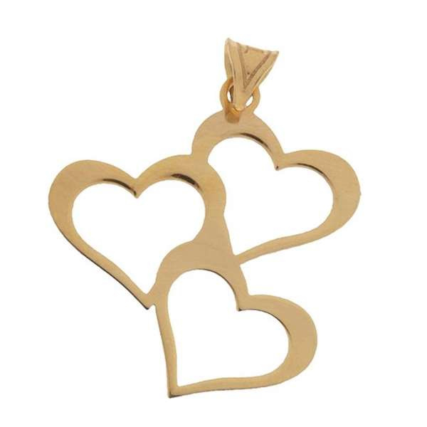 آویز گردنبند طلا 18 عیار شمیم گلد گالری مدل TA116