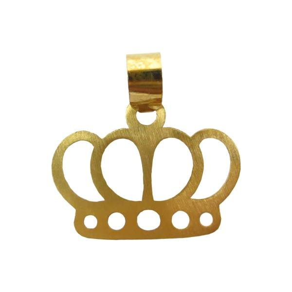 آویز گردنبند طلا 18 عیار شمیم گلد گالری مدل NZ-117-PL