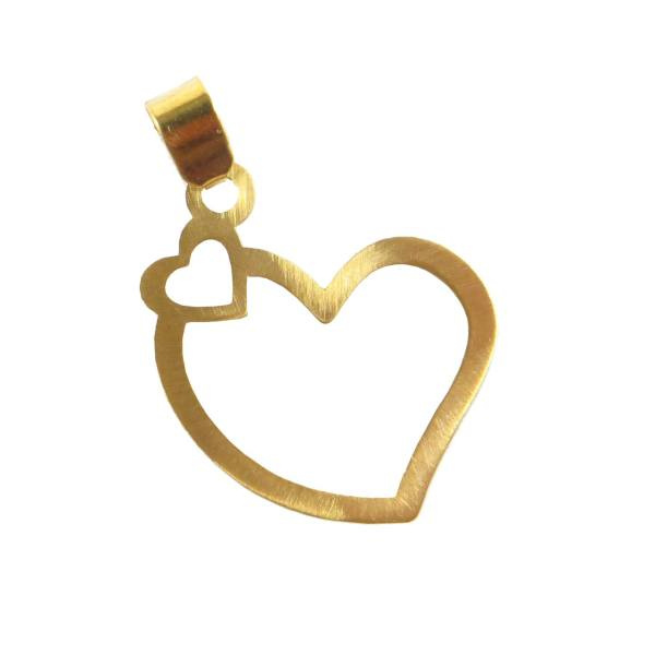 آویز گردنبند طلا 18 عیار شمیم گلد گالری مدل NZ-103-PL