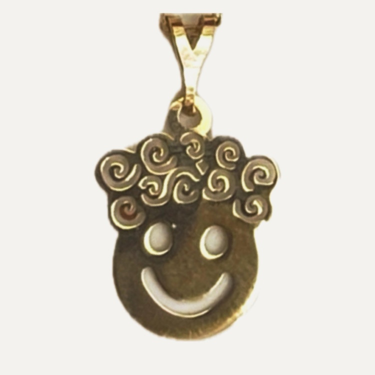 آویز گردنبند طلا عیار 750 شمیم گلد گالری طرح پسر موفرفری کد S-39